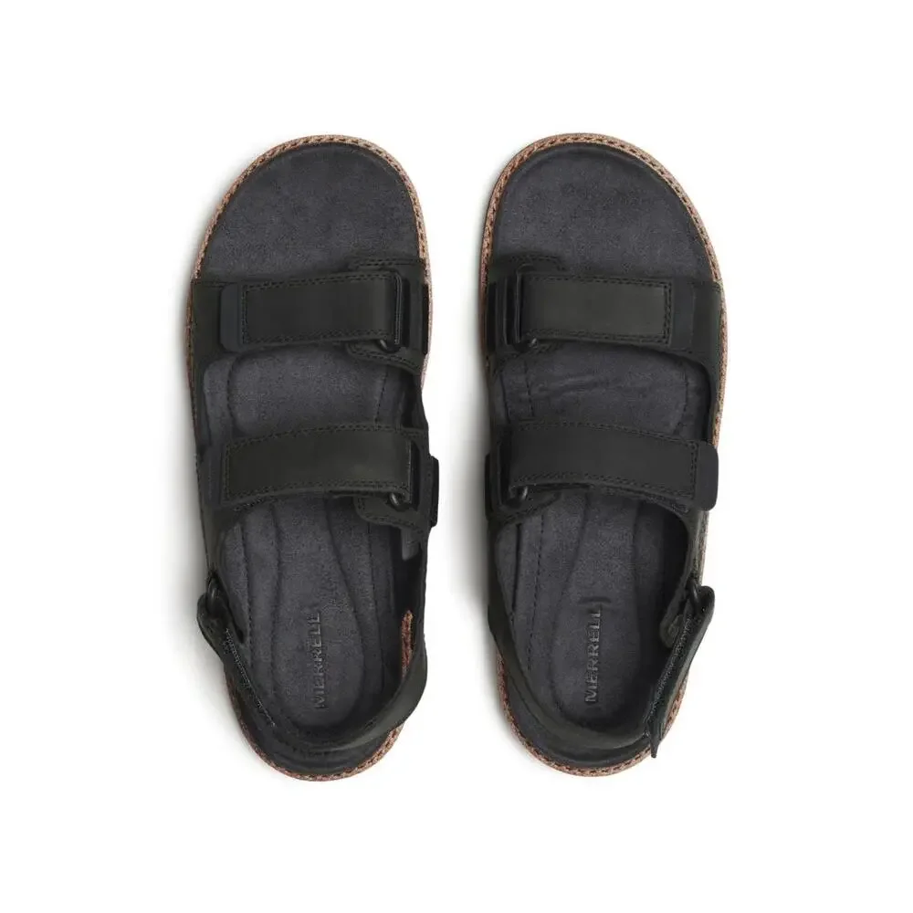 Merrell Cove J00003391 Sandals Mens US 12 Black Leather Adjustable Strap SHOP700